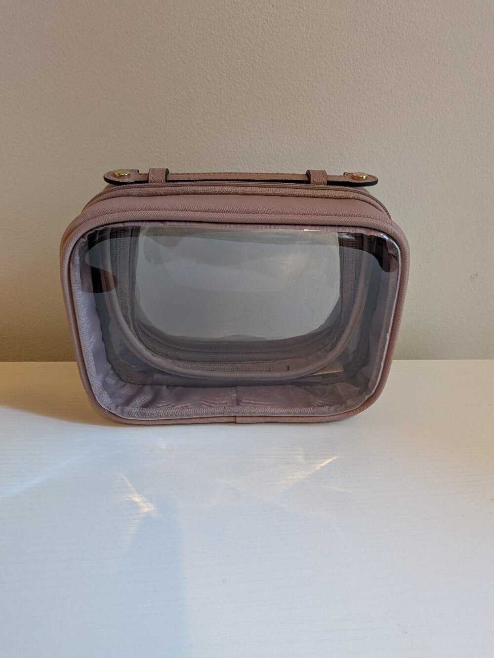 Calpak Small Clear Cosmetics Case in Lavender - Picture 5 of 7